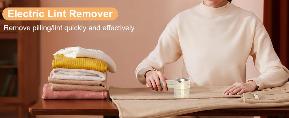 Lint remover , ball trimmer and Fuzz pellet remover for clothing with an LED display Suitable for sweaters and fabrics