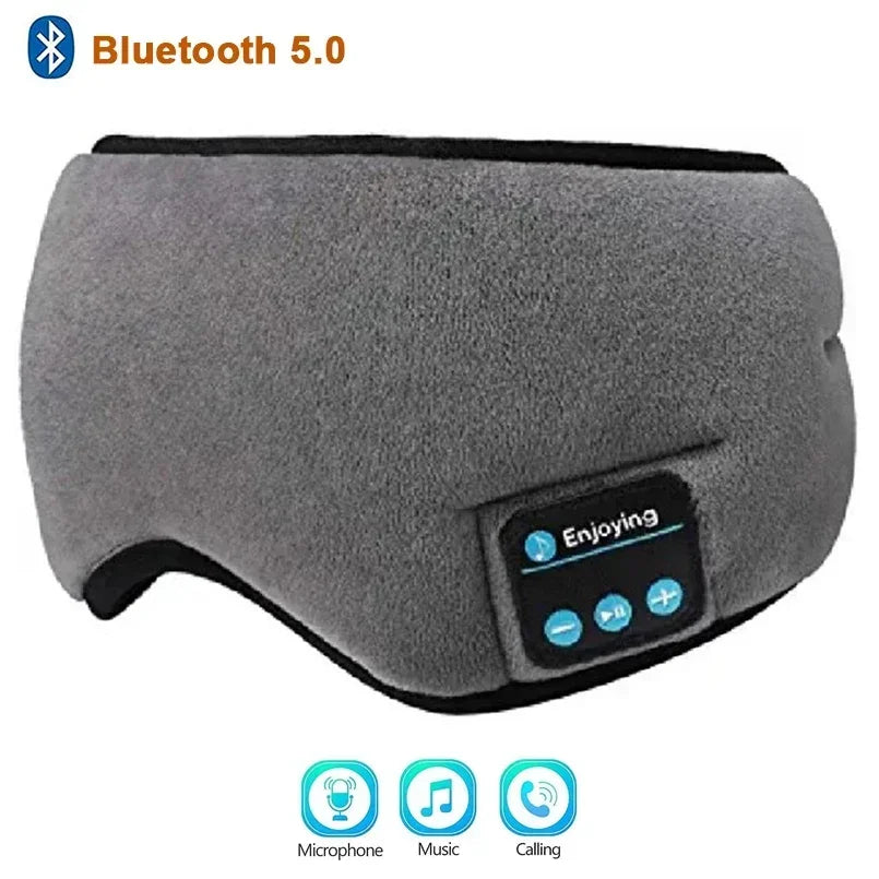 Sleep Headphones Breathable Bluetooth 5.2 Headband 3D Sleeping Headphones Wireless Eye Mask Sleep Earbuds for Side Sleeper Gifts