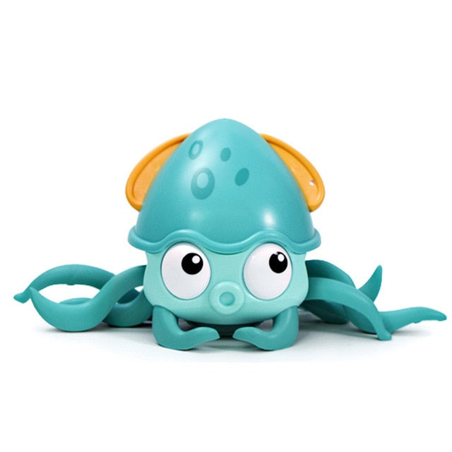 Rechargeable Crawling Crab & Octopus Toy with Light & Music - Educational Fun for Toddlers - Ideal Birthday Gift