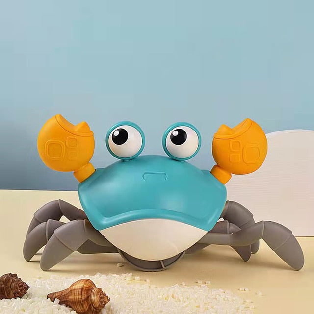 Rechargeable Crawling Crab & Octopus Toy with Light & Music - Educational Fun for Toddlers - Ideal Birthday Gift